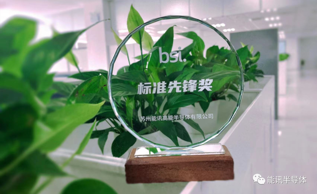 新聞快訊丨能訊半導(dǎo)體榮獲“BSI標(biāo)準(zhǔn)先鋒獎”(圖1)